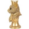 Clayre & Eef 6PR5108 Decorazione Busto di gatto color oro 20x19x37 cm