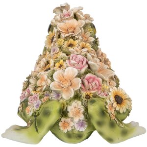 Clayre & Eef 6PR5109 Rana decorativa verde arancio 24x21x19 cm Stile country