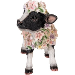 Clayre & Eef 6PR5110 Mucca decorativa Nero Bianco...