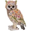 Clayre & Eef 6PR5112 Gufo decorativo Marrone Rosa 21x18x31 cm Stile Country