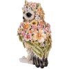 Clayre & Eef 6PR5112 Gufo decorativo Marrone Rosa 21x18x31 cm Stile Country