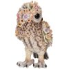 Clayre & Eef 6PR5112 Gufo decorativo Marrone Rosa 21x18x31 cm Stile Country