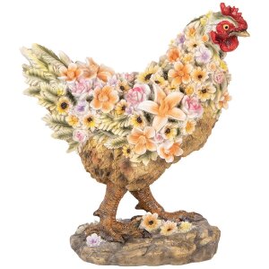 Clayre & Eef 6PR5113 Decorazione Pollo Marrone Rosa...