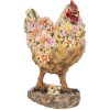 Clayre & Eef 6PR5113 Decorazione Pollo Marrone Rosa 27x16x31 cm