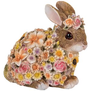 Clayre & Eef 6PR5114 Coniglio decorativo Beige Rosa 19x12x18 cm Stile country