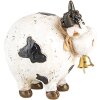 Clayre & Eef 6PR5275 Mucca decorativa bianco nero 9x7x9 cm