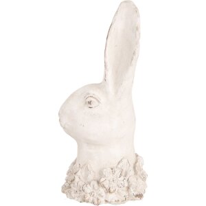 Clayre & Eef 6TE0558 Coniglio decorativo beige 11x11x24 cm Figurina in pietra antica