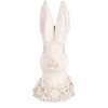 Clayre & Eef 6TE0558 Coniglio decorativo beige 11x11x24 cm Figurina in pietra antica