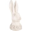Clayre & Eef 6TE0558 Coniglio decorativo beige 11x11x24 cm Figurina in pietra antica