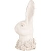 Clayre & Eef 6TE0558 Coniglio decorativo beige 11x11x24 cm Figurina in pietra antica