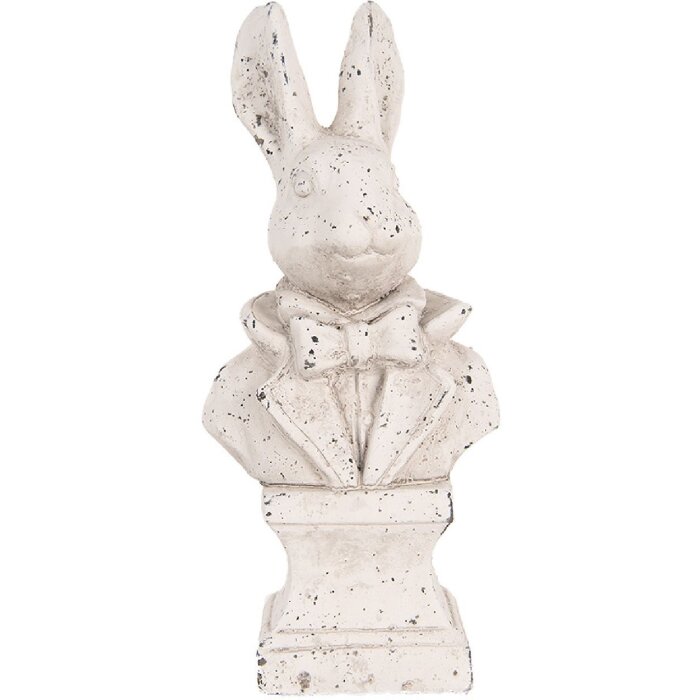 Clayre & Eef 6TE0562 Coniglio decorativo in pietra beige antico 11x8x24 cm