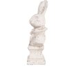 Clayre & Eef 6TE0562 Coniglio decorativo in pietra beige antico 11x8x24 cm