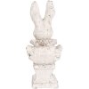 Clayre & Eef 6TE0563 Coniglio decorativo in pietra beige antico 11x8x24 cm