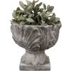 Clayre & Eef 6TE0567 Vaso da fiori Grigio Pietra Ø 20x17 cm Antico