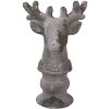 Clayre & Eef 6TE0568 Decorazione Cervo Grigio Pietra 17x14x26 cm