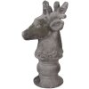 Clayre & Eef 6TE0568 Decorazione Cervo Grigio Pietra 17x14x26 cm