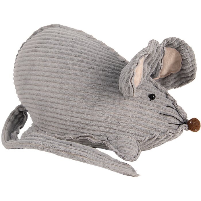 Clayre & Eef TW0618 Decorazione Mouse Grigio 28x15x16 cm Stile country