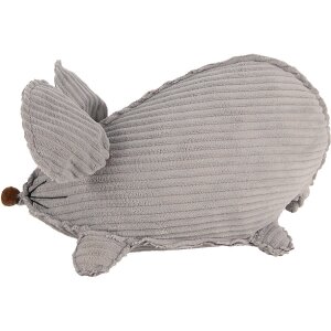 Clayre & Eef TW0618 Decorazione Mouse Grigio 28x15x16 cm Stile country