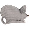 Clayre & Eef TW0618 Decorazione Mouse Grigio 28x15x16 cm Stile country