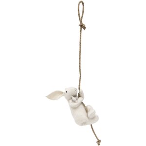 Clayre & Eef TW0620 Coniglio decorativo bianco...