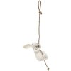 Clayre & Eef TW0620 Coniglio decorativo bianco 8x9x16/50 cm