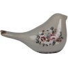 Clayre & Eef 6CE1969M Decorazione Uccello Grigio Rosa 21x9x11 cm