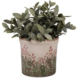 Clayre & Eef 6CE2017S Vaso da fiori in ceramica beige...