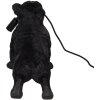 Clayre & Eef 6LMP794 Lampada da tavolo Bulldog nero 35x19x28 cm E14 40W