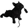 Clayre & Eef 6LMP794 Lampada da tavolo Bulldog nero 35x19x28 cm E14 40W
