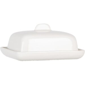 Clayre & Eef 6CE2045 Burriera in ceramica bianca...