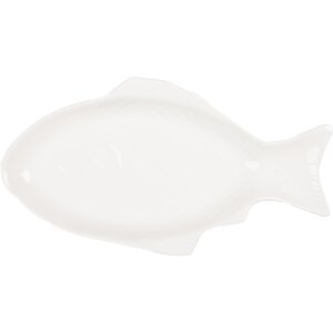 Clayre & Eef 6CEBO0199L Ciotola Pesce Bianco 48x26x5...