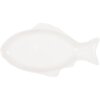 Clayre & Eef 6CEBO0199M Ciotola Pesce in ceramica bianca 39x21x4 cm 550 ml