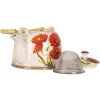 Clayre & Eef 6CETE0171 Teiera Papaveri in ceramica 800 ml Retro Vintage