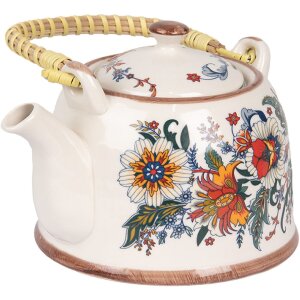 Clayre & Eef 6CETE0178 Teiera in ceramica 800 ml...