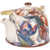 Clayre & Eef 6CETE0179 Teiera in ceramica bianca blu 800 ml Retro Vintage