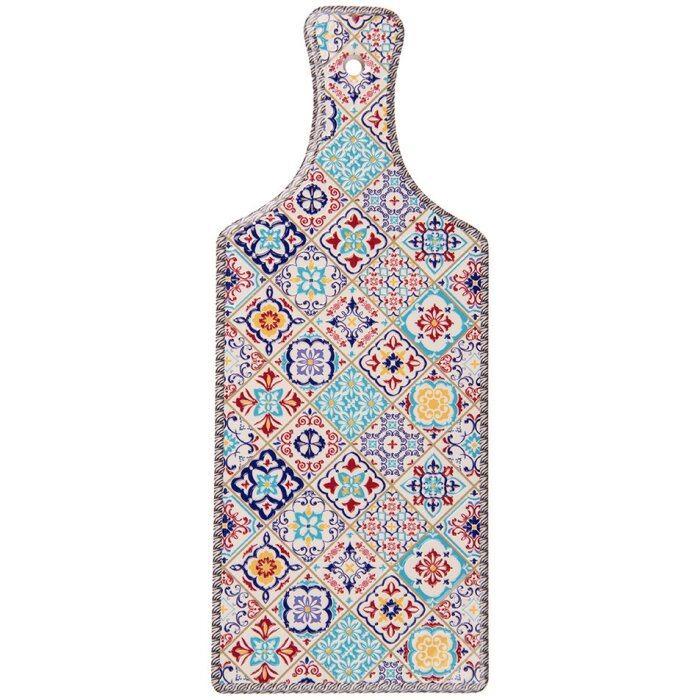 Clayre & Eef 6CE2058 Tappetino blu 12x30 cm in ceramica Boho