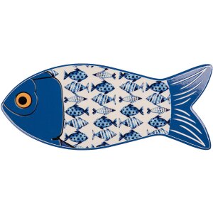 Clayre & Eef 6CE2059 Pan Mat Blu Bianco 12x30x1 cm...