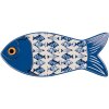 Clayre & Eef 6CE2059 Pan Mat Blu Bianco 12x30x1 cm Ceramica