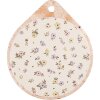 Clayre & Eef 6CE2060 Tappetino per padella in ceramica beige arancione 20x23 cm