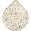 Clayre & Eef 6CE2063 Tappetino in ceramica beige giallo 20x23 cm Stile country