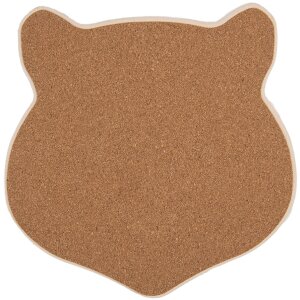 Clayre & Eef 6CE2064 Tappetino marrone 20x20 cm in ceramica stile country