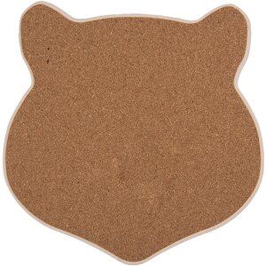 Clayre & Eef 6CE2065 Tappetino per gatti in ceramica marrone 20x20 cm Casa di campagna