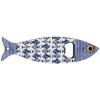 Clayre & Eef 6CE2070 Apribottiglie in ceramica blu 5x18x1 cm motivo pesce