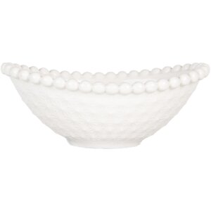 Clayre & Eef 6CEBO0204 Ciotola bianca 12x8x4 cm 75 ml