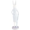 Clayre & Eef 6PR5199 Decorazione Coniglio Bianco Blu Ø 10x40 cm