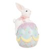 Clayre & Eef 6PR5210 Decorazione Coniglio su uovo 9x9x17 cm