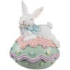 Clayre & Eef 6PR5212 Decorazione Coniglio su uovo 11x9x15 cm