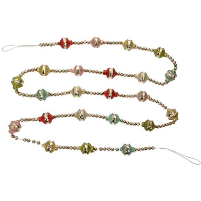 Clayre & Eef 65995 Ghirlanda natalizia argento 180 cm Decorazione festiva