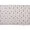 Clayre & Eef BNS40 Set di 6 tovagliette 48x33 cm Beige Grigio Motivo Coniglietto