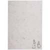 Clayre & Eef BNS42 Asciugamano da cucina 50x70 cm Beige Grigio Motivo coniglietto Casa di campagna